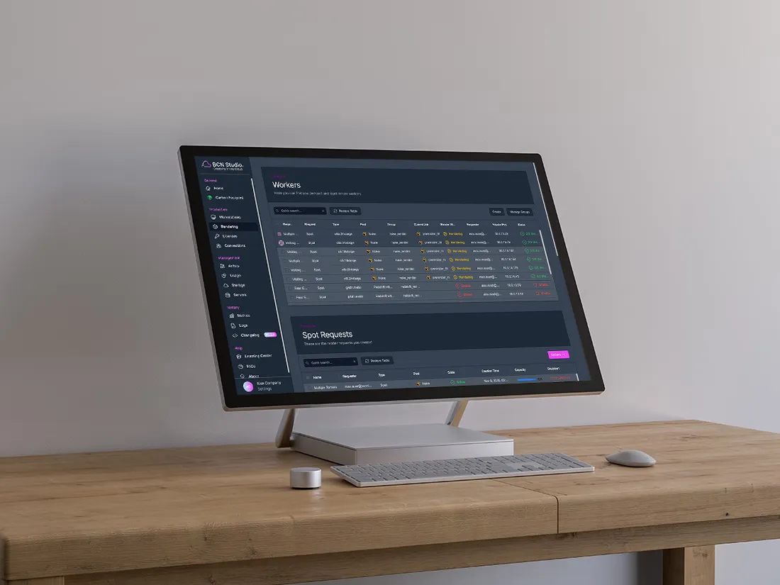 BCN Studio project BCN Studio: Centralized Cloud Infrastructure Platform for VFX Production Company 